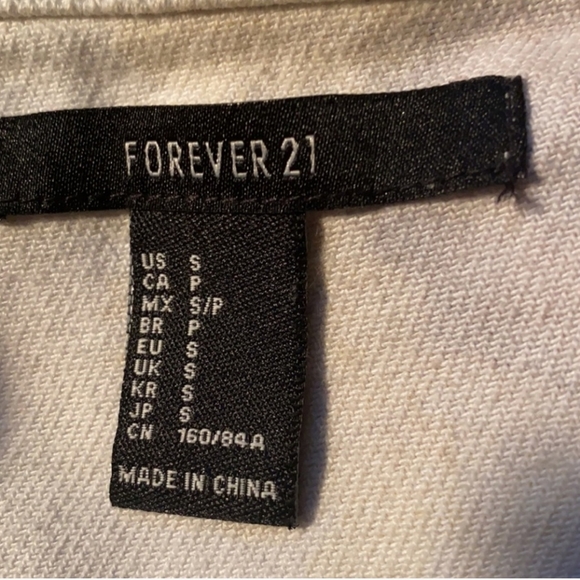 Forever21 Sunflower White Denim Jacket - Size Small - Picture 7 of 7